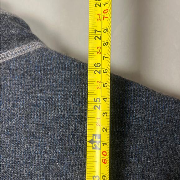 Kuhl Mens Sweater Sz Large Gray Chianti Fleece 1/4 Zip Outdoors Pullover - Picture 5 of 7